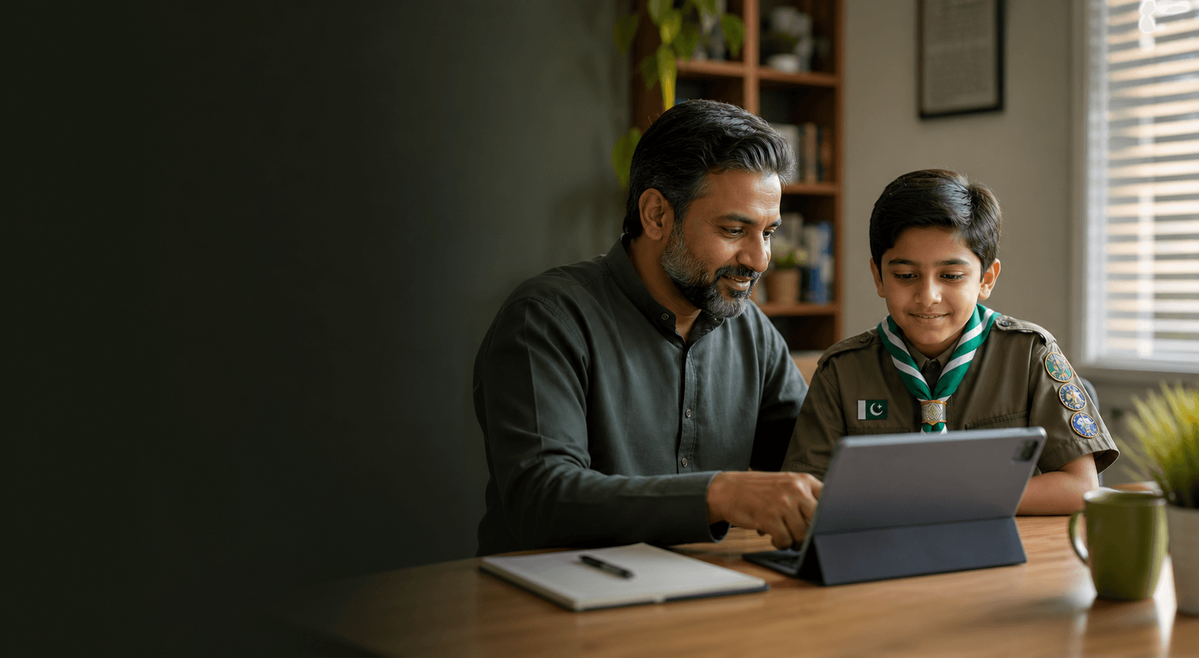 Parent registering access for a child scout