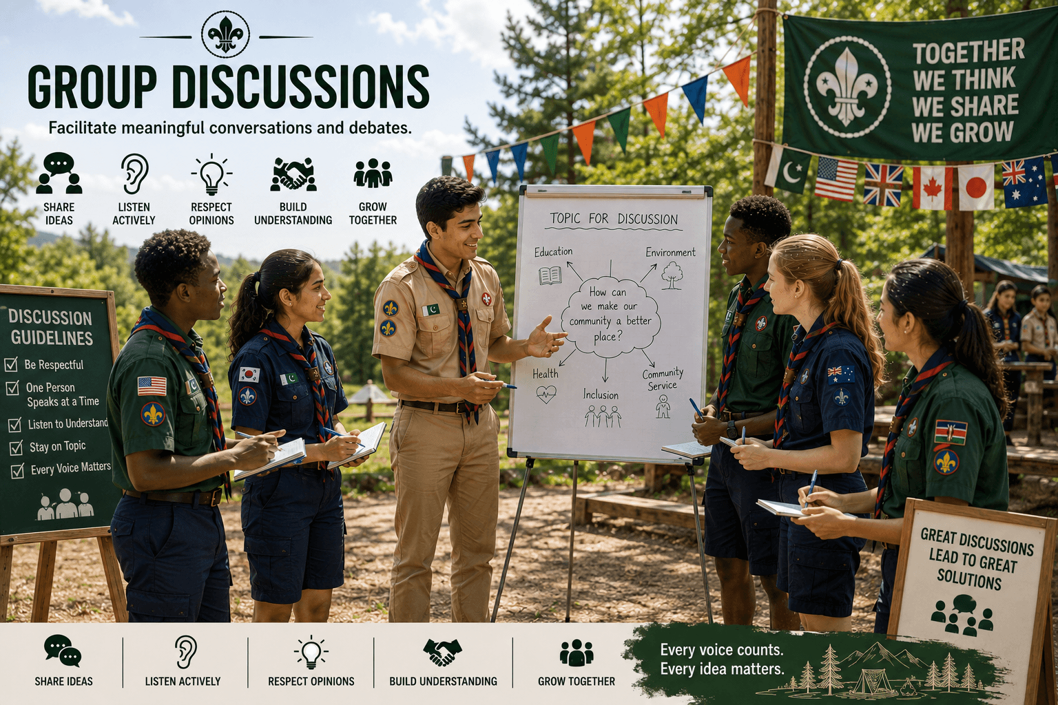 Group discussions leadership activity
