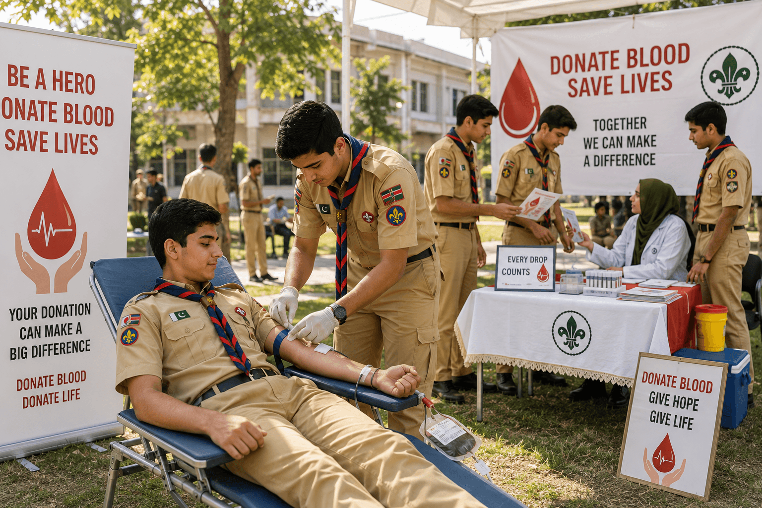 Blood donation awareness community service programme